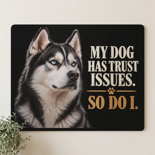 Huskyn seinämockup tiukemmalla pääkuvarajauksella